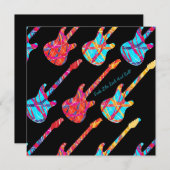 ロックンロールのように感じます! -パーティの招待状 招待状 (正面/裏面)