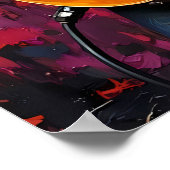 ロックンロールのギタリスト ポスター (角)