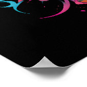 ロックンロールのギターウィング ポスター (角)