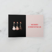 ロックンロールのクリスマスギター シーズンカード (内部)