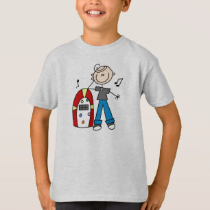 ロックンロールのジュークボックスのワイシャツ Tシャツ