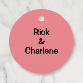 ロックンロールのビニール音楽結婚レコード フェイバータグ (裏面)