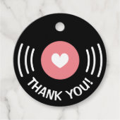 ロックンロールのビニール音楽結婚レコード フェイバータグ (正面)