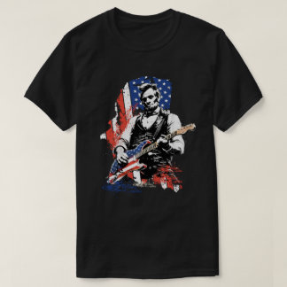 ロックンロールのリンカーン | 愛国 アメリカ国旗 | G Tシャツ