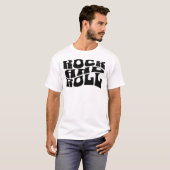 ロックンロールのロゴデザインTシャツ Tシャツ (正面フル)