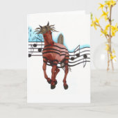 ロックンロールのロデオ カード (黄色い花)