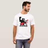 ロックンロールのロボット~科学! Tシャツ (正面フル)