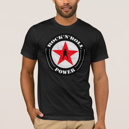 ロックンロールのワイシャツ Tシャツ (正面)
