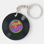 ロックンロールのヴィンテージのビニールのキーホルダー キーホルダー (裏面)
