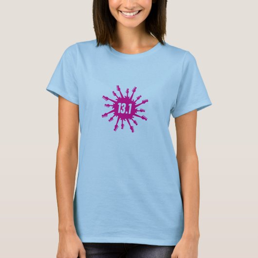 ロックンロールの半分のマラソンのTシャツ Tシャツ (正面)