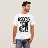 ロックンロールの太字でダサかっこいいロゴデザイン Tシャツ (正面フル)