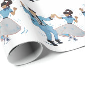 ロックンロールのJiversのクラシックな包むこと ラッピングペーパー (ロールコーナー)