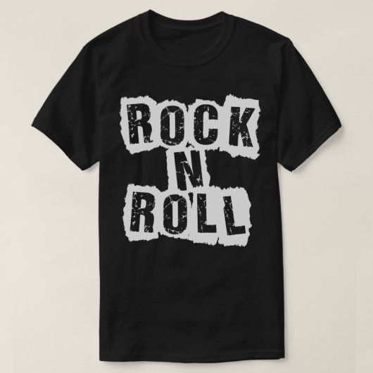 ロックンロールはっきりしたデザイン Tシャツ (デザイン正面)
