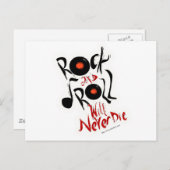 ロックンロールは死なない！ ポストカード (正面/裏面)