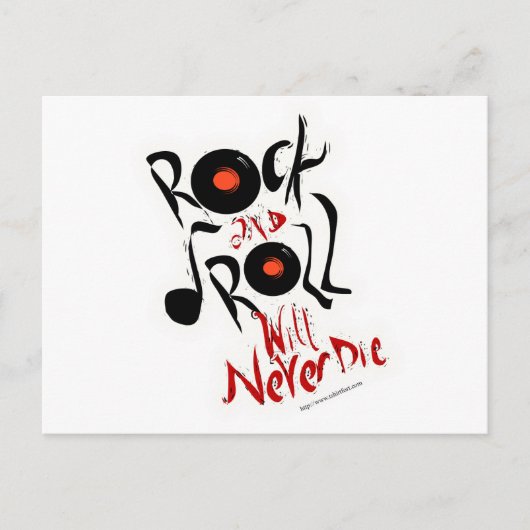 ロックンロールは死なない！ ポストカード (正面)