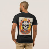 ロックンロールインフェルノスカルティー Tシャツ (裏面フル)