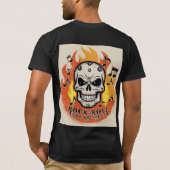 ロックンロールインフェルノスカルティー Tシャツ (裏面)