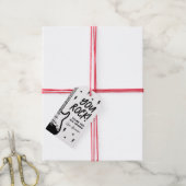 ロックンロールギターバースデーパーティーメッセージカード ギフトタグ (より糸付き)