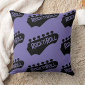 ロックンロールギターパターン装飾用クッション クッション (ブランケット)