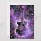 ロックンロールギター誕生日カード カード (正面)