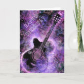 ロックンロールギター誕生日カード カード (正面)