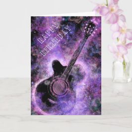 ロックンロールギター誕生日カード カード