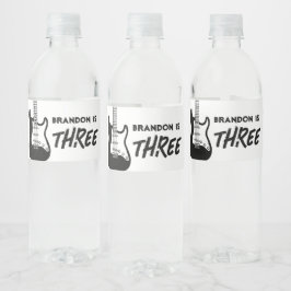 ロックンロールギター誕生日 ペットボトルラベル