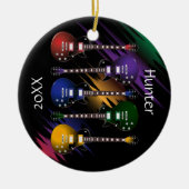 ロックンロールギター音波 セラミックオーナメント (正面)