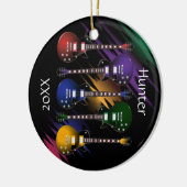 ロックンロールギター音波 セラミックオーナメント (左)