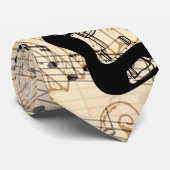 ロックンロールギター音波 ネクタイ (ロール)