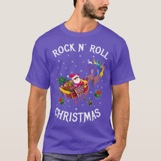 ロックンロールクリスマスブラック  Tシャツ