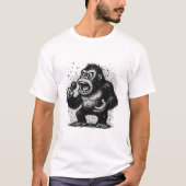 ロックンロールゴリラ Tシャツ (正面)