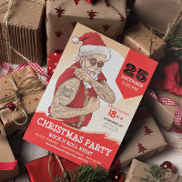 ロックンロールサンタクロース クリスマスパーティー招待状