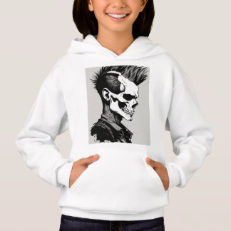 ロックンロールスカルとクロスボーンバンドロゴT-Shi