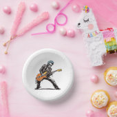 ロックンロールスケルトン誕生日パーティー ペーパーボウル (パーティー)