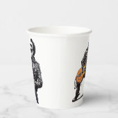 ロックンロールスケルトン誕生日パーティー 紙コップ (右)