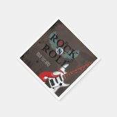 ロックンロールスターグランジバースデーパーティー スタンダードカクテルナプキン (角)