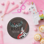 ロックンロールスターグランジバースデーパーティー ペーパープレート (パーティー)