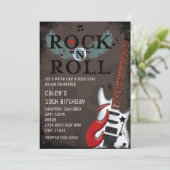 ロックンロールスター・グランジバースデーパーティー招待状 招待状 (スタンド正面)