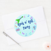 ロックンロールテーマシール ラウンドシール (封筒)