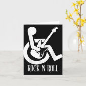 ロックンロールハンディキャップ駐車おもしろい音響誘導灯 カード (黄色い花)
