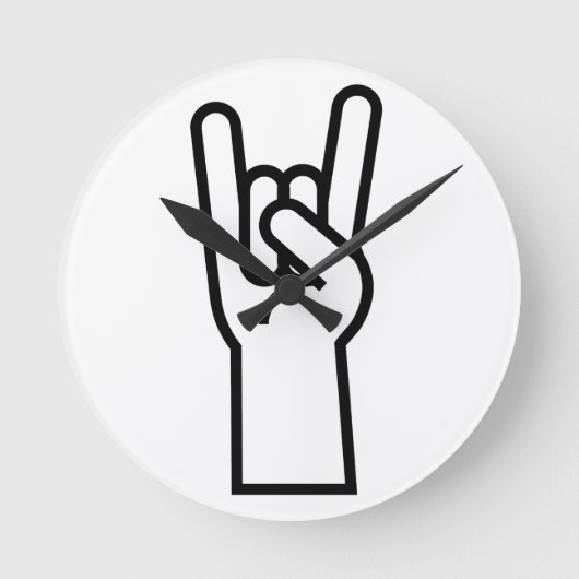 ロックンロールハンド ラウンド壁時計 (正面)