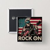 ロックンロールバトン 缶バッジ (正面&裏面)