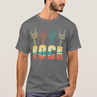 ロックンロールパンクミュージック ロック ハロウィン スケルトン H Tシャツ