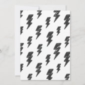 ロックンロールパーティーが1年1歳の誕生日を揺り動かす 招待状 (裏面)