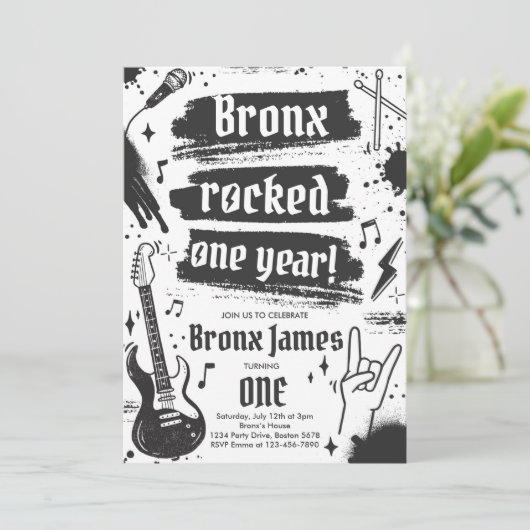 ロックンロールパーティーが1年1歳の誕生日を揺り動かす 招待状 (スタンド正面)