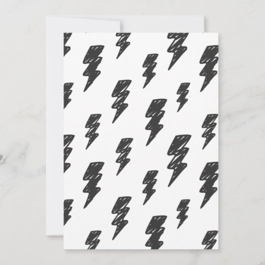 ロックンロールパーティーが1年1歳の誕生日を揺り動かす 招待状 (裏面)