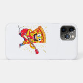 **ロックンロールピザ - ギターを弾くおもしろピザスライス** Case-Mate iPhoneケース (裏面(横))