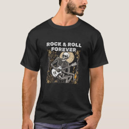 ロックンロールフォーエバースケルトン Tシャツ