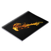ロックンロールフレイムバーニングギター ノートブック (左側)